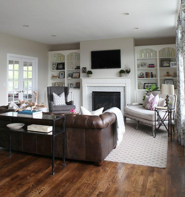 Image result for gray floor rug for brown sofa pinterest
