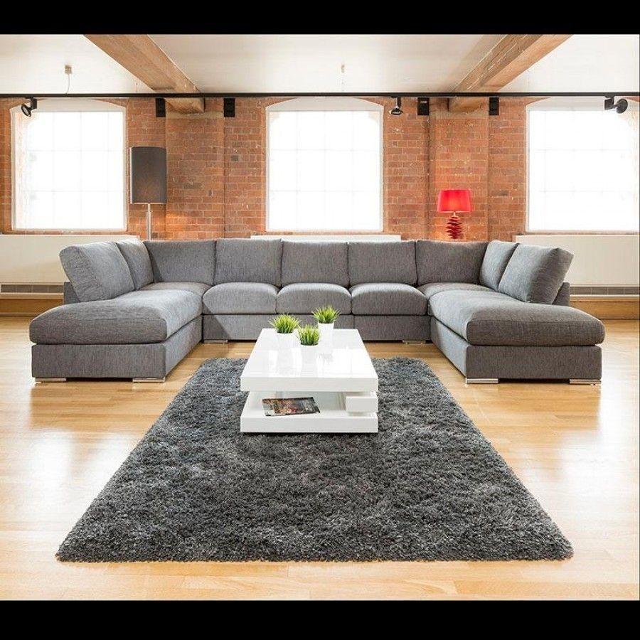 Image result for Oversized sectional:gray couch pinterest