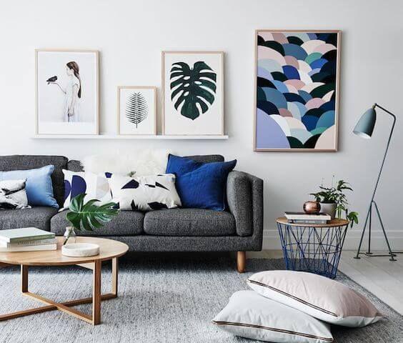 Image result for Scandinavian aesthetic  gray couch pinterest